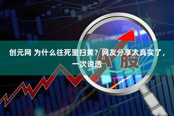 创元网 为什么往死里扫黄？网友分享太真实了，一次说透
